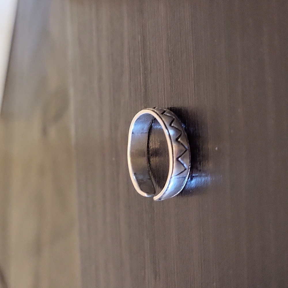 925 Silver Adjustable Toe Ring - image 2
